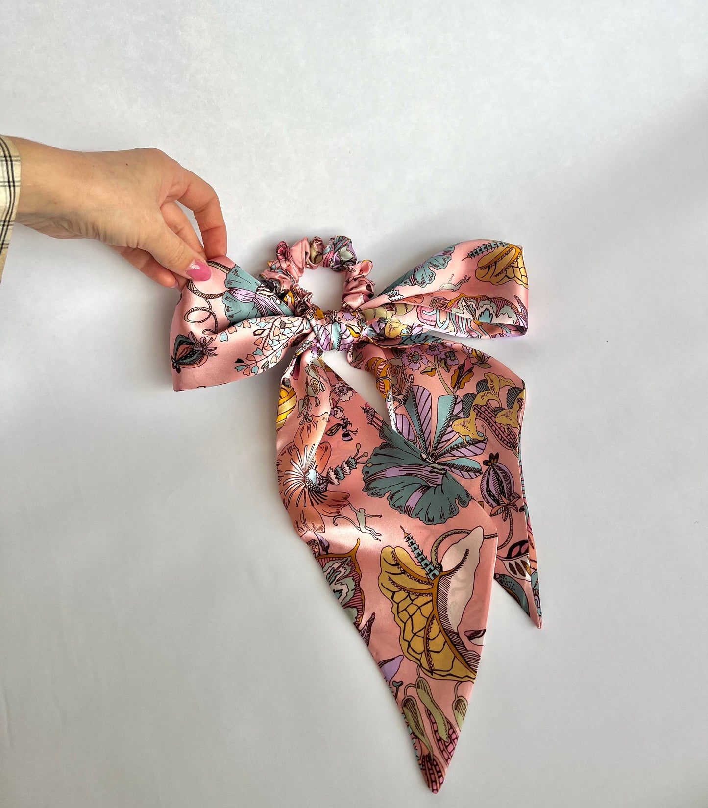 Liberty London Silk Scrunchie with Bow - Fantasyland